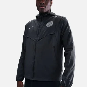 Veste de survêtement PSG Running 2025/2026 - Noir