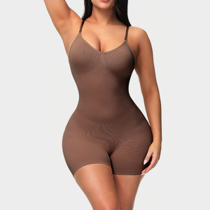 Gaine combinaison amincissante marron