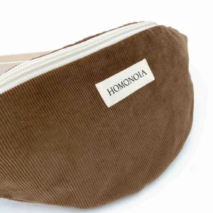 Banane en velours de coton upcyclé · marron