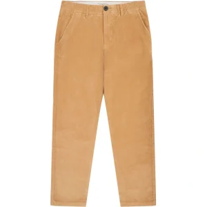 Pantalon chino en velours de coton bio chuck 5-pocket corduroy · pomme cannelle