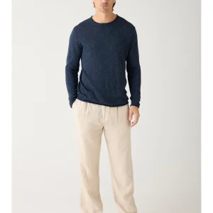 Pantalon en lin bio fig loose· beige