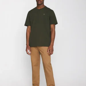 Tee-shirt en coton bio loke badge tee · kaki foncé