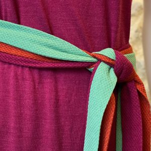Ceinture à l’unité laine mérinos bio et soie