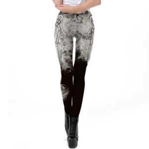 Legging Gris Femme - Ange Steampunk