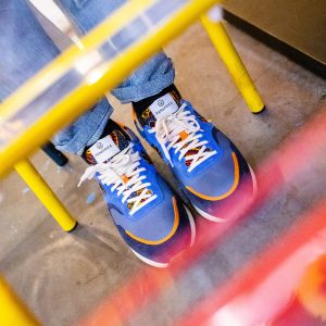 Baskets en wax arusha océan · bleu