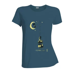 Tee-shirt en coton bio Nara belle prise · bleu céleste