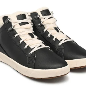 Baskets montantes fourrées vegan en raisin Bergen warm W · noir