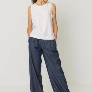 Débardeur col rond en coton bio zuntz 2 · blanc