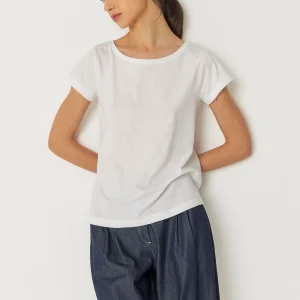 Tee-shirt col rond en coton bio zuntz 3 · blanc