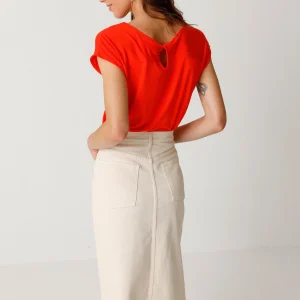 Tee-shirt en tencel modal atalia · rouge