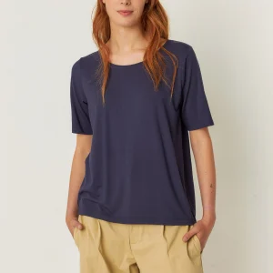 Tee-shirt large en lenzing ecovero zur 1 · bleu marine violet