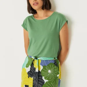 Tee-shirt en lenzing ecovero zur 4 · vert basilic