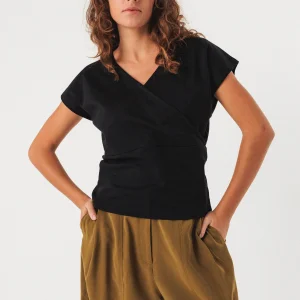 Tee-shirt en coton bio maialen · noir