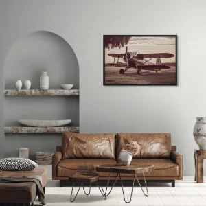Tableau Avion Vintage