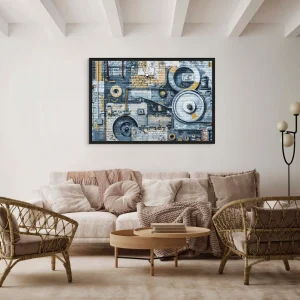 Tableau Peinture Industrielle – Élégance Mécanique