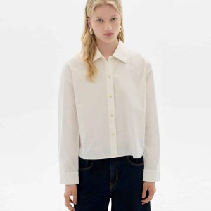 Blouse en coton bio duna · blanc
