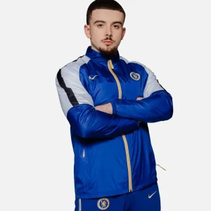 Veste Coupe-Vent Chelsea  - Bleu/Blanc/Doré