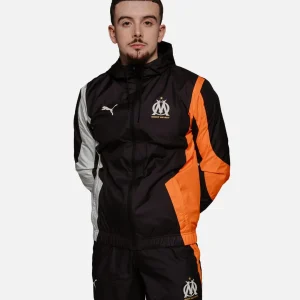 Veste de survêtement OM - Noir/Orange